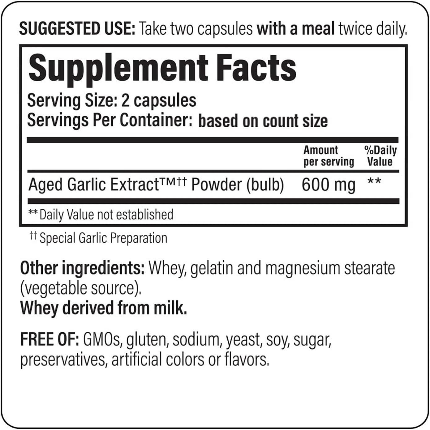Kyolic Aged Garlic Extract Formula 100 – 100 Capsules