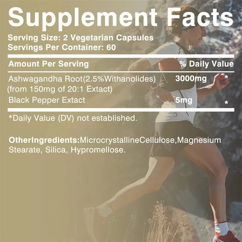 Ashwagandha Extract Strength 240pcs,Relaxation, Replenish Energy,Relieves Stress