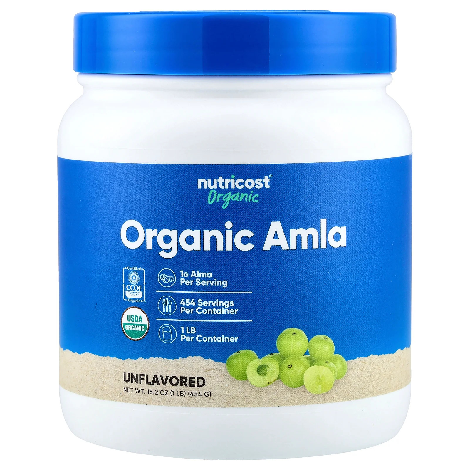 2 X Nutricost, Organic Amla, Unflavored, 16.2 oz (454 g)
