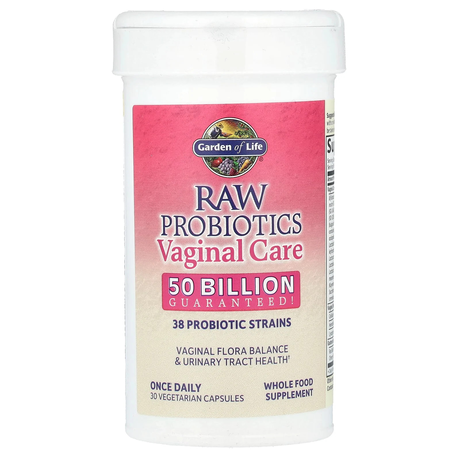2 X Garden of Life, RAW Probiotics, Vaginal Care, Shelf-Stable, 30 Vegetarian C