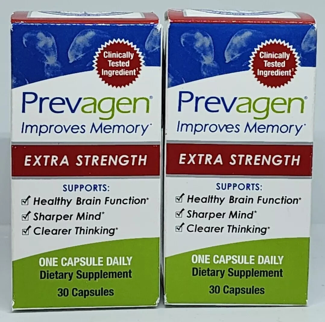 Prevagen Extra Strength 20 mg 60 Capsules Total New Factory Sealed