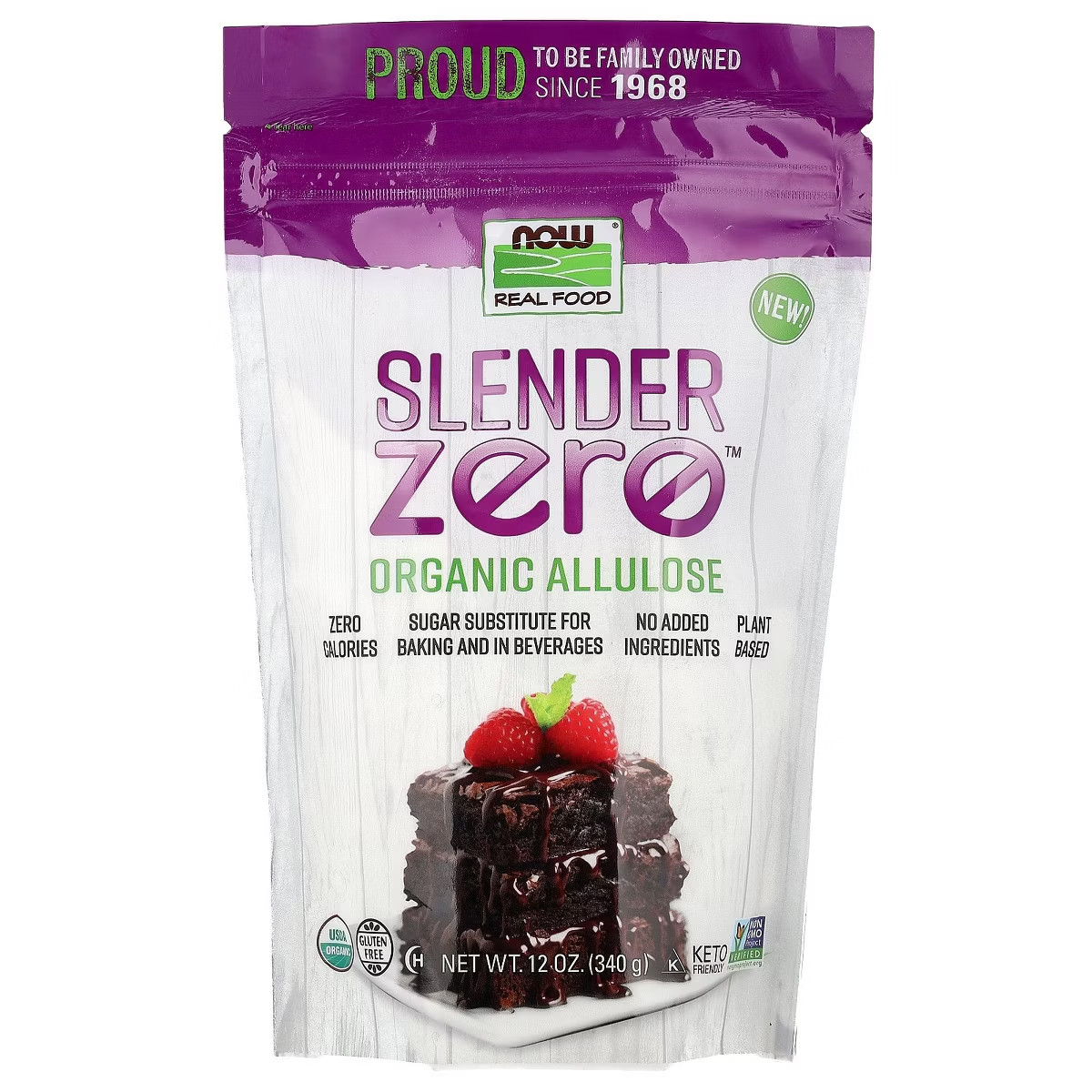 Now Slender Zero – Organic Allulose 12 oz