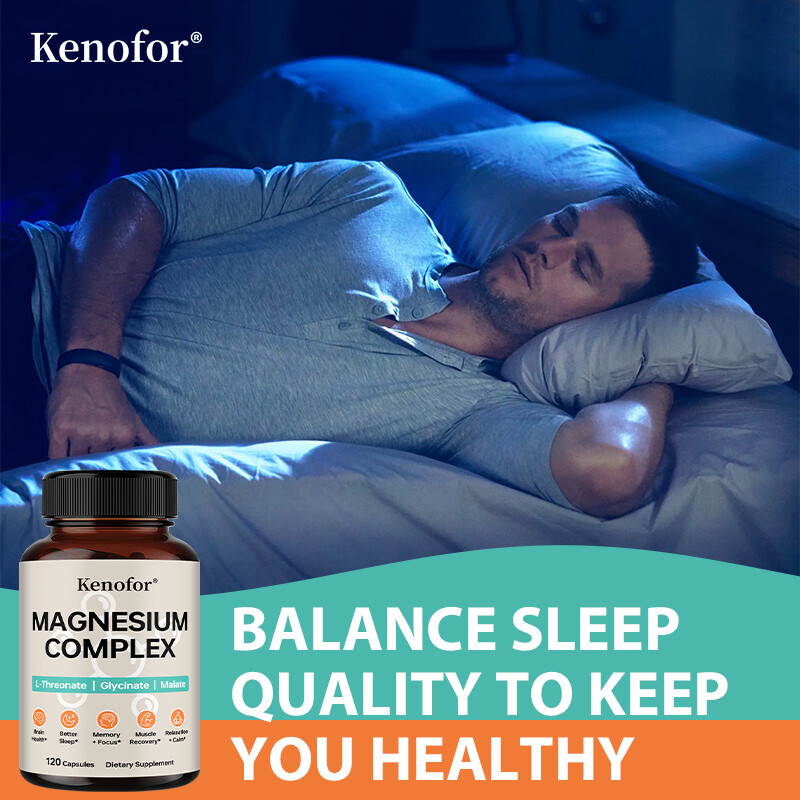 Triple Magnesium Complex Brain Sleep Health L Threonate Glycinate Mood 120 Caps