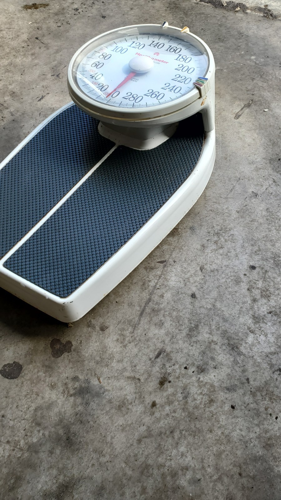 Vintage Health-O-Meter Scale Big Foot 11 Model: 163. 350 lb capacity.