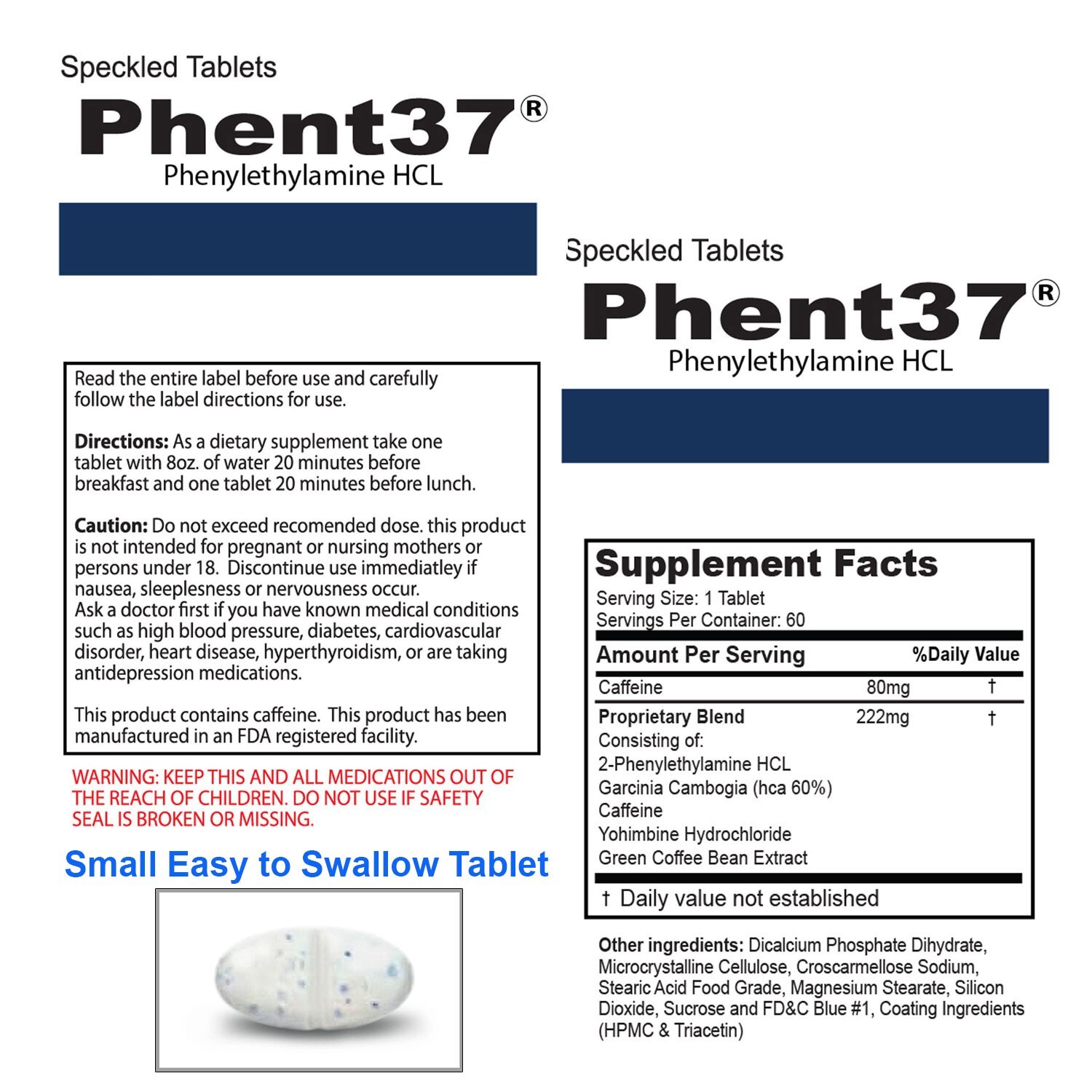 3 + 1 FREE (4 total Bottles – Phent37 – Appetite Suppressant Fat Burner Diet