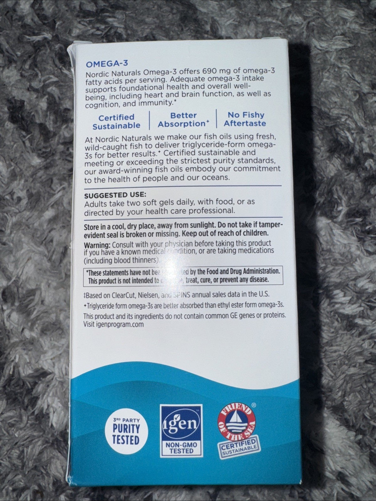 10/28 Nordic Naturals Omega-3, Lemon Flavor – 120 Soft Gels – 690 mg Omega-3