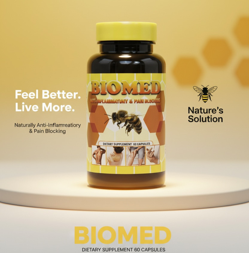 Biomed Arthritis Relief Anti-Inflammatory Bee Therapy Pain Muscle Joint Pills