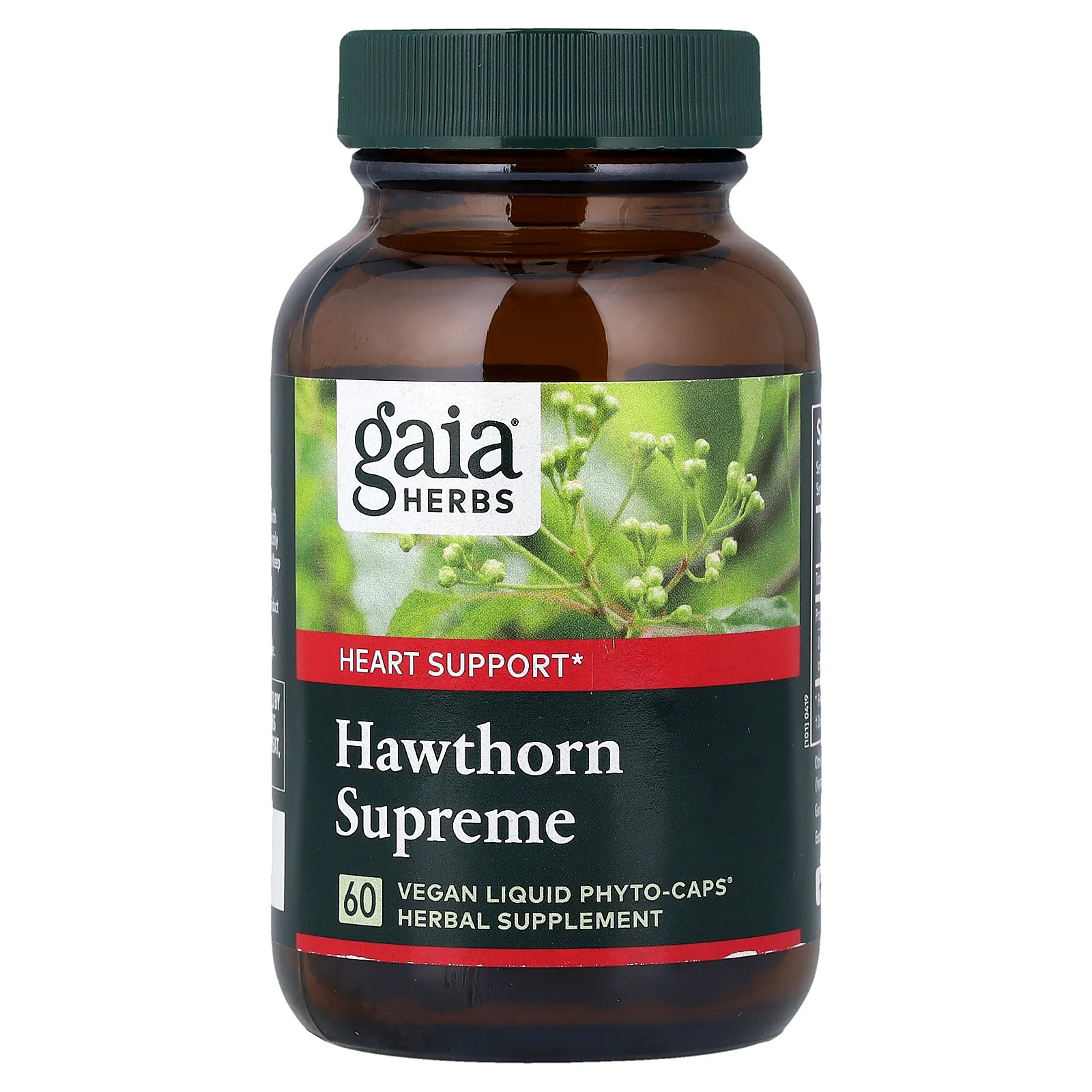 2 X Gaia Herbs, Hawthorn Supreme, 60 Vegan Liquid Phyto-Caps�