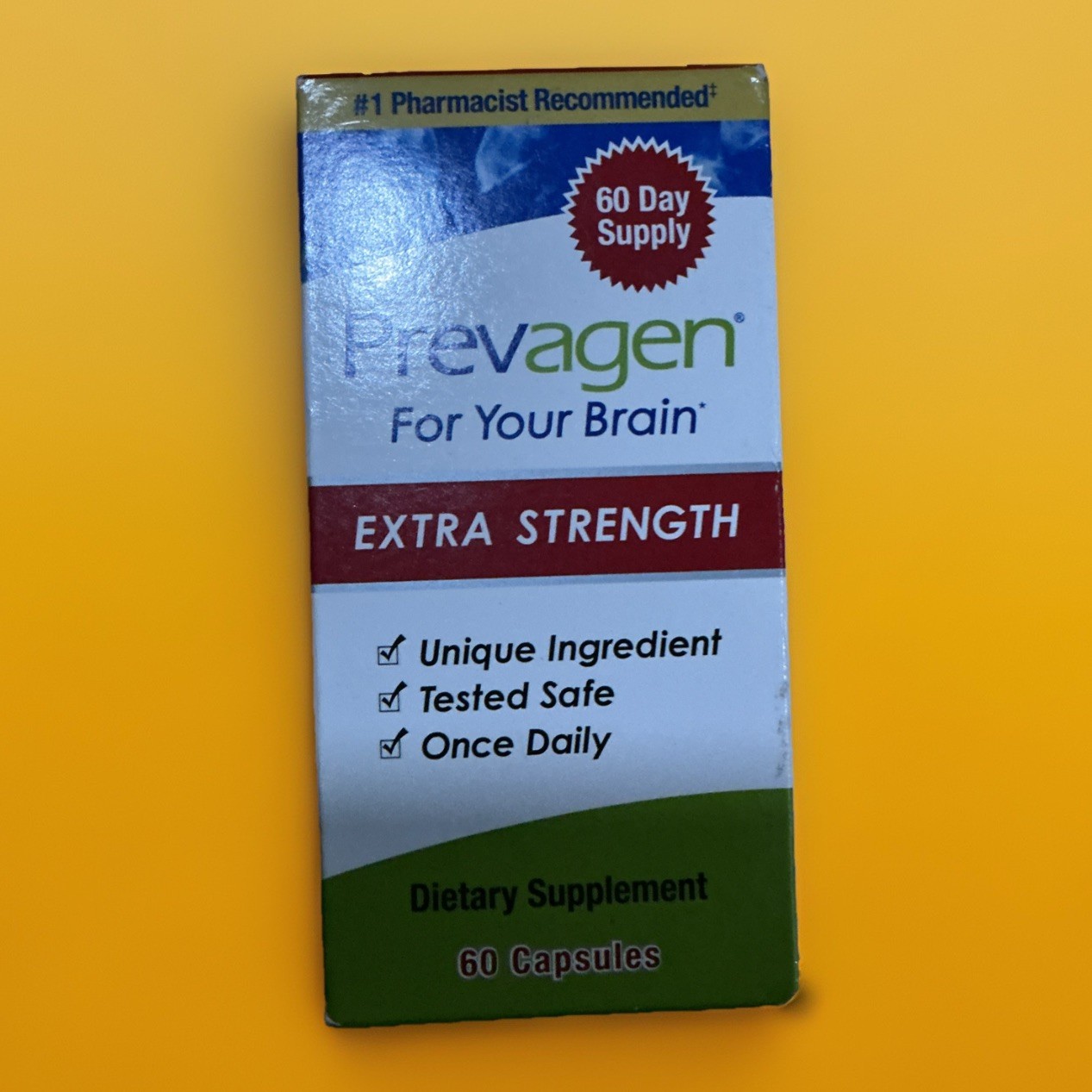 Prevagen Extra Strength 20mg -60 Capsules Free Shipping