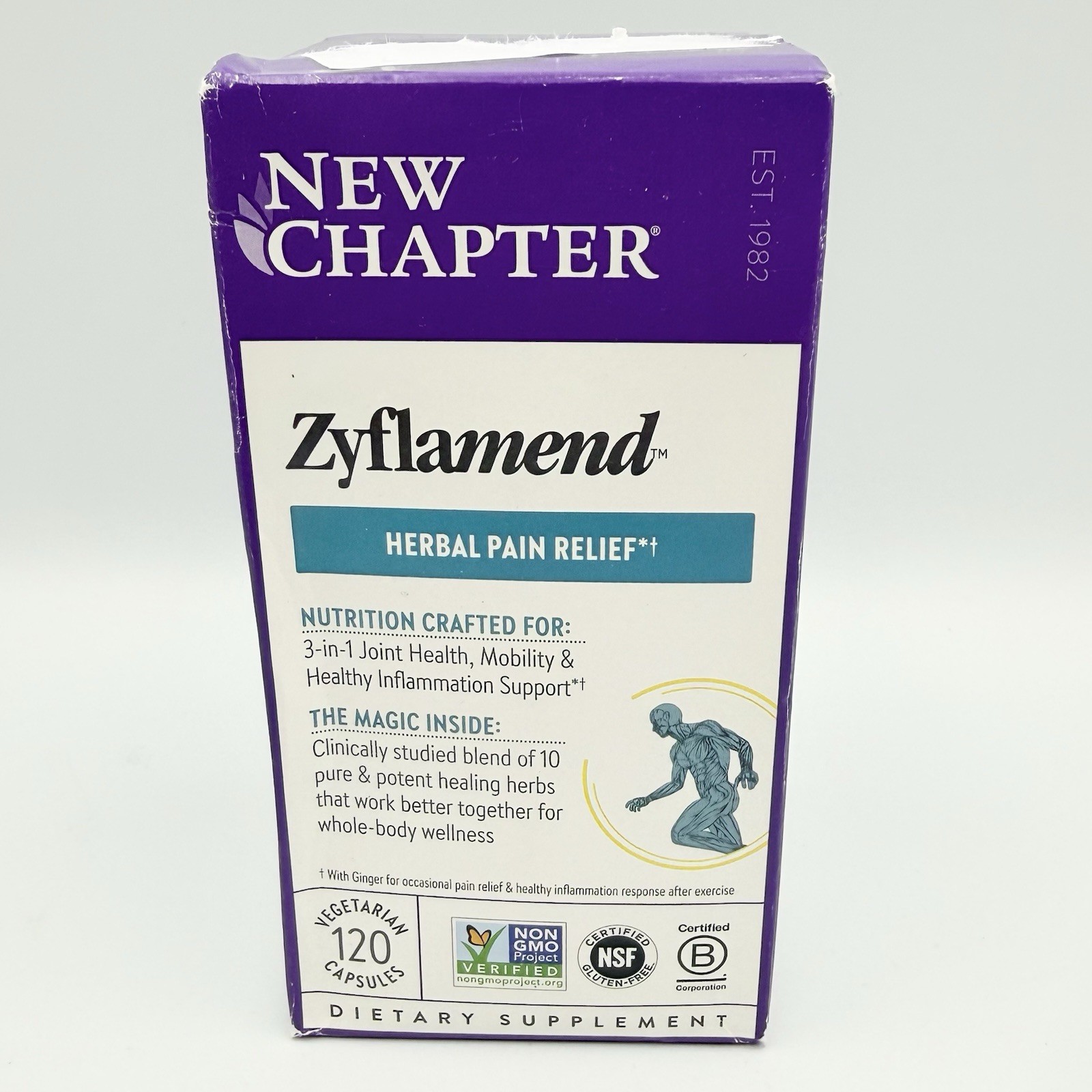 New Chapter Zyflamend Herbal Pain Relief 120 Capsules EXP 04/2026 SEALED