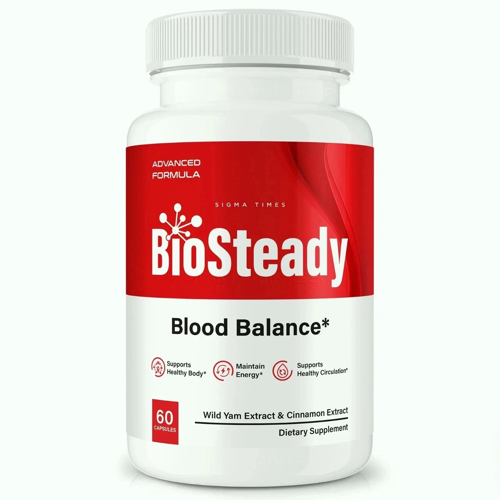 BioSteady Capsules Bio Steady Blood Optimizer 60ct Pack of 1 | Free Shipping