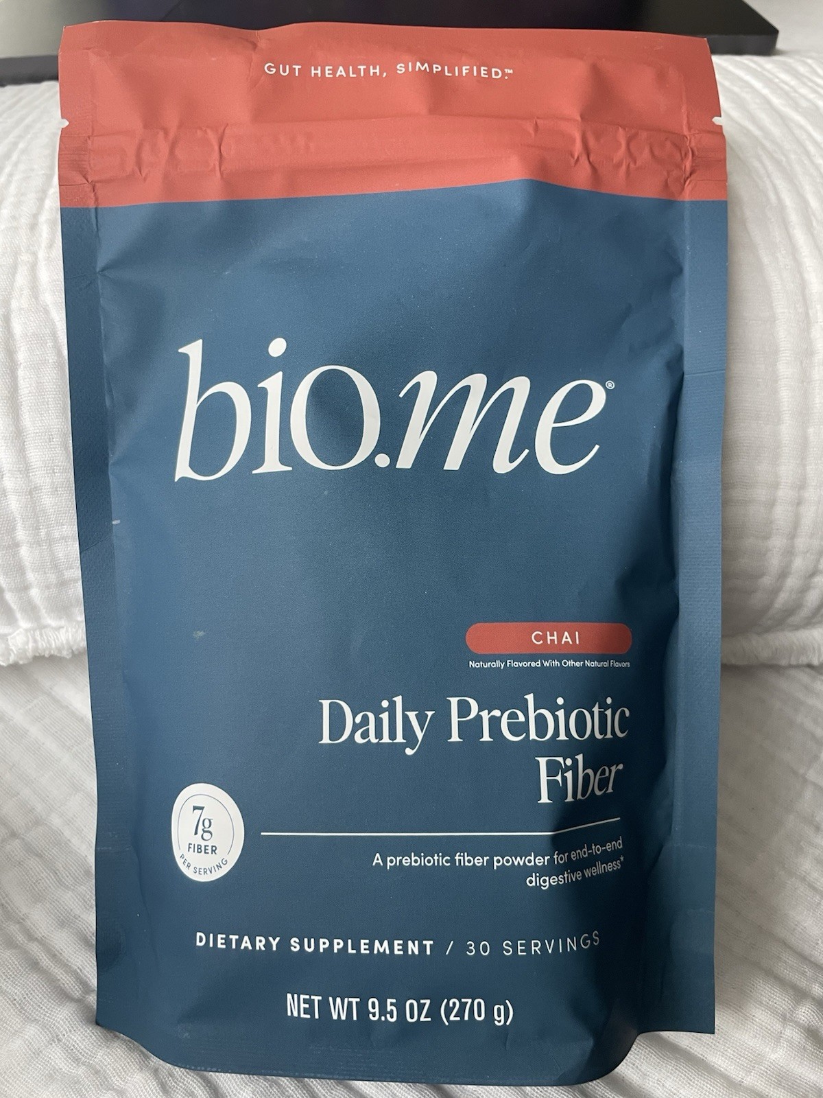 BIO.ME PREBIOTIC FIBER Supplement Powder Digestive Health 30 Servings CHAI