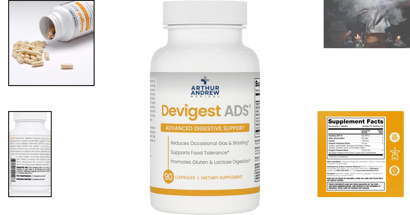 Devigest 90 Capsules – Vegetarian Digestive Formula for Food Sensitivities