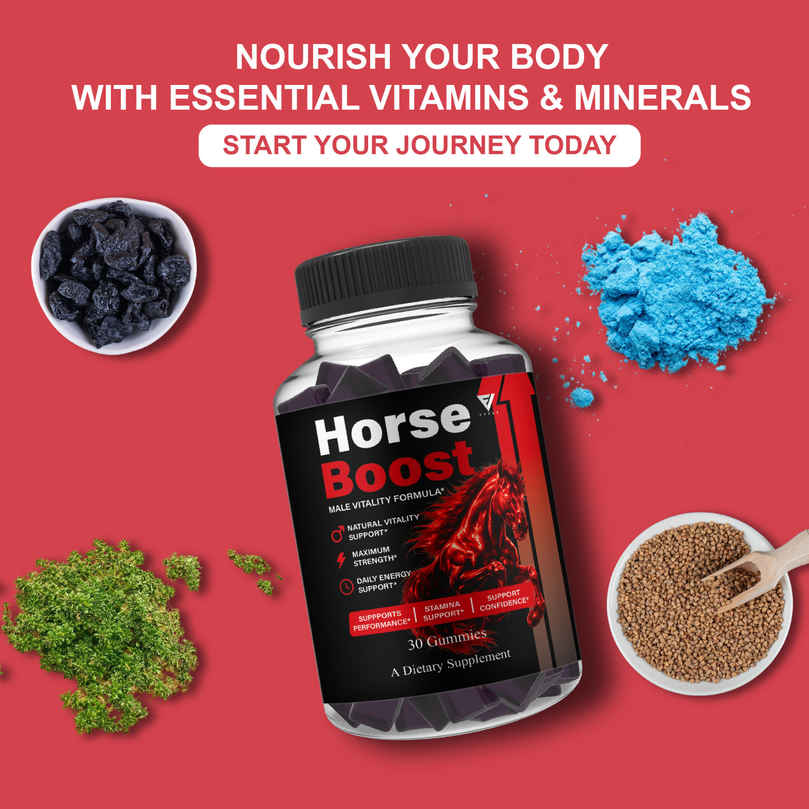 Horse Boost Gummies, HorseBoost Male Performance (30 Gummies)