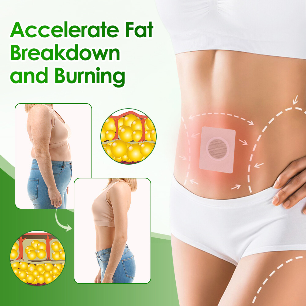 60PCS Extra Strong Slim Patches Weight Loss Slimming Belly Pads Detox Burn Fat