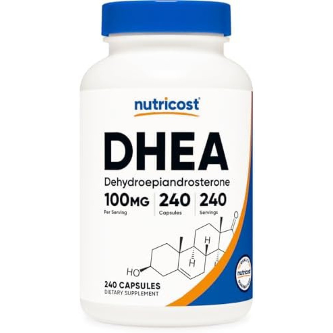 Nutricost DHEA 100mg, 240 Capsules – Gluten Free, Soy Free, Non-GMO, Supplement