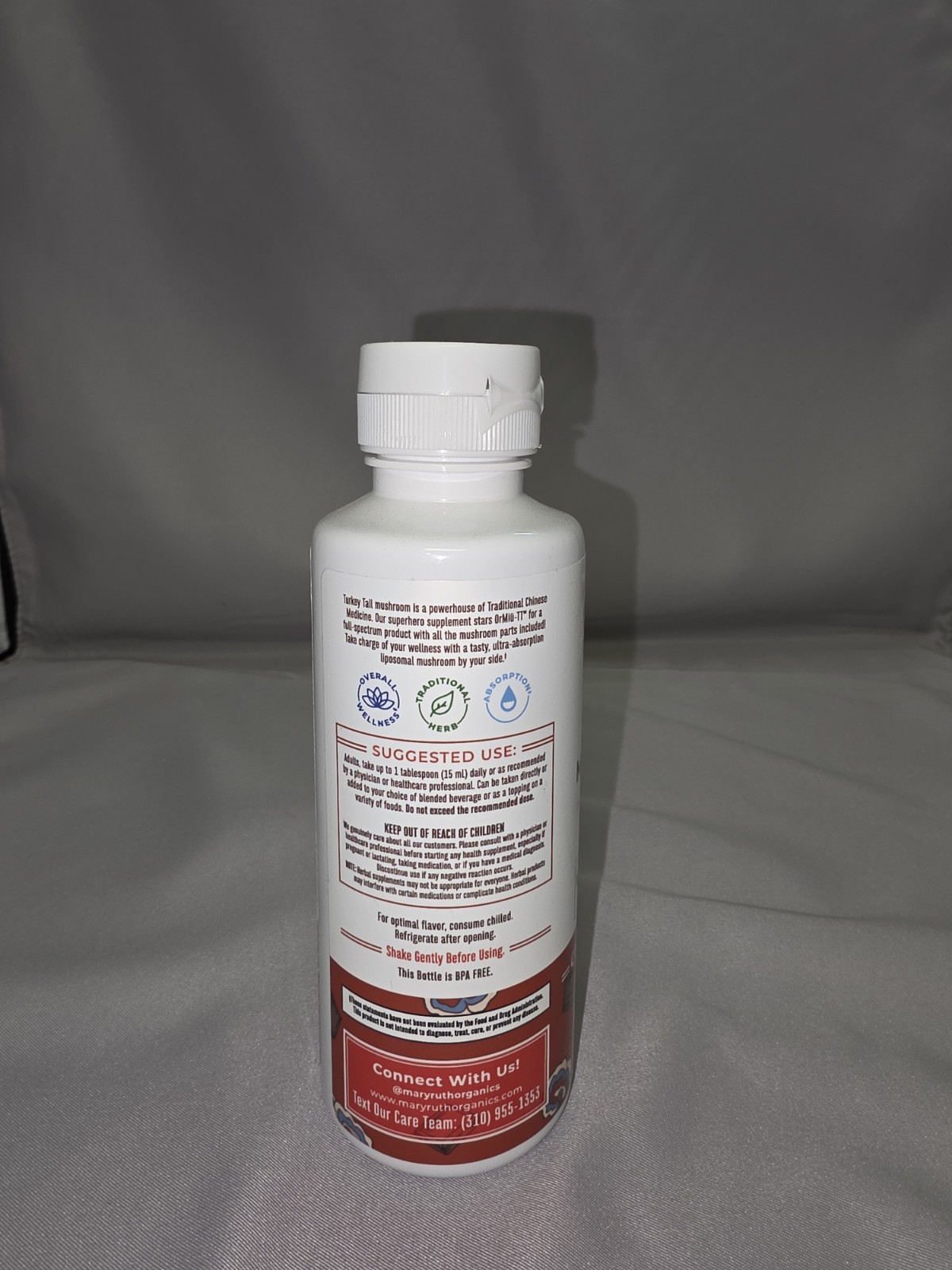 Mary Ruth’s Turkey Tail Mushroom Liposomal Chocolate Fudge 7.6 fl oz