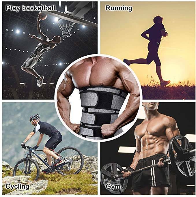 Men Sweat Sauna Waist Trainer Weight Loss Neoprene US Corset Cincher Body Shaper