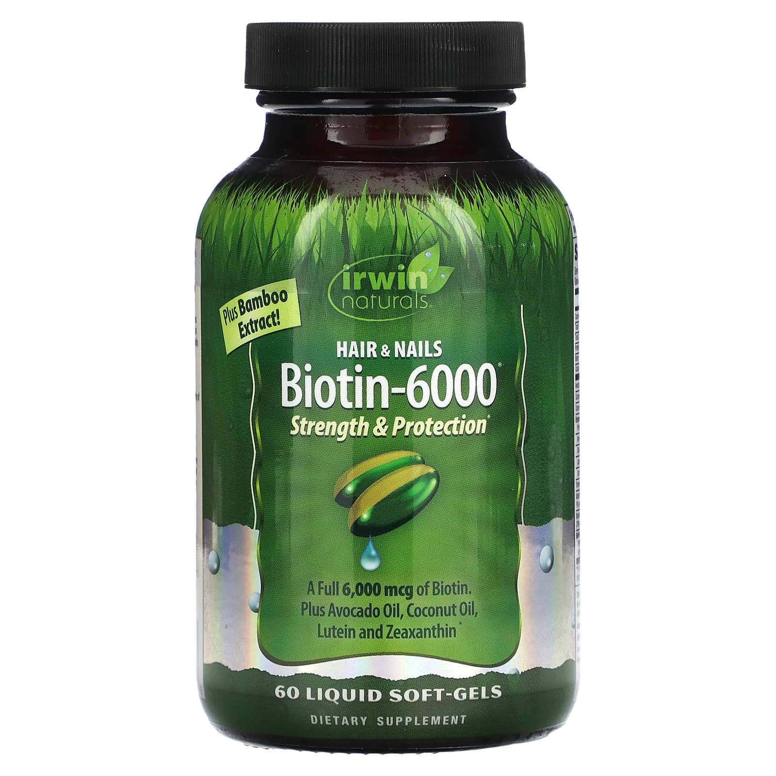 2 X Irwin Naturals, Biotin-6000 , 60 Liquid Soft-Gels