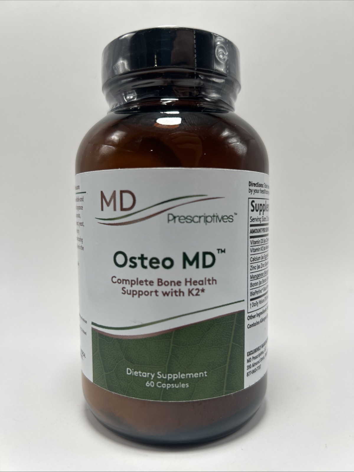 MD Prescriptives – Osteo MD – Bone Health Supplement – Mfg: 09/2024 Exp: 09/2026