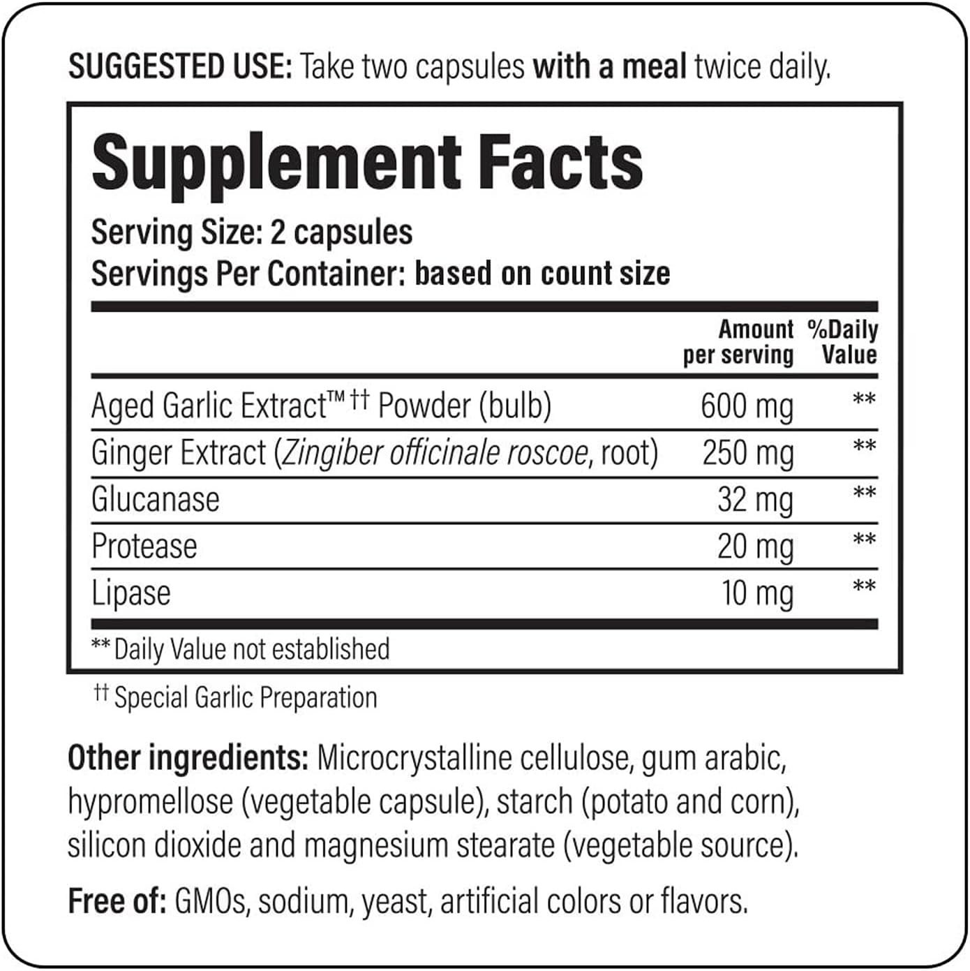 Kyolic Aged Garlic Extract 300-Caps – Odorless Heart & Immune Support Supplement