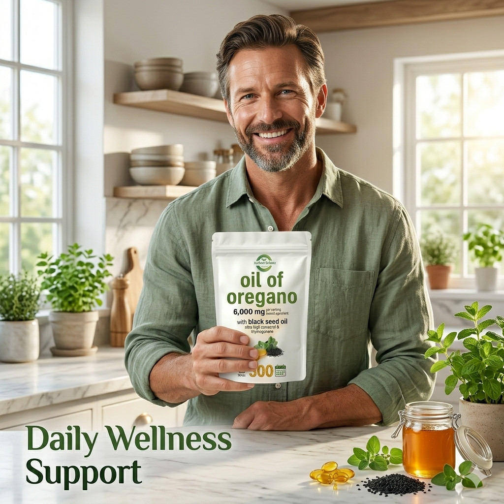 Oil of Oregano with Black Seed 6000mg – 300 Softgels – Immune & Digestive Suppor