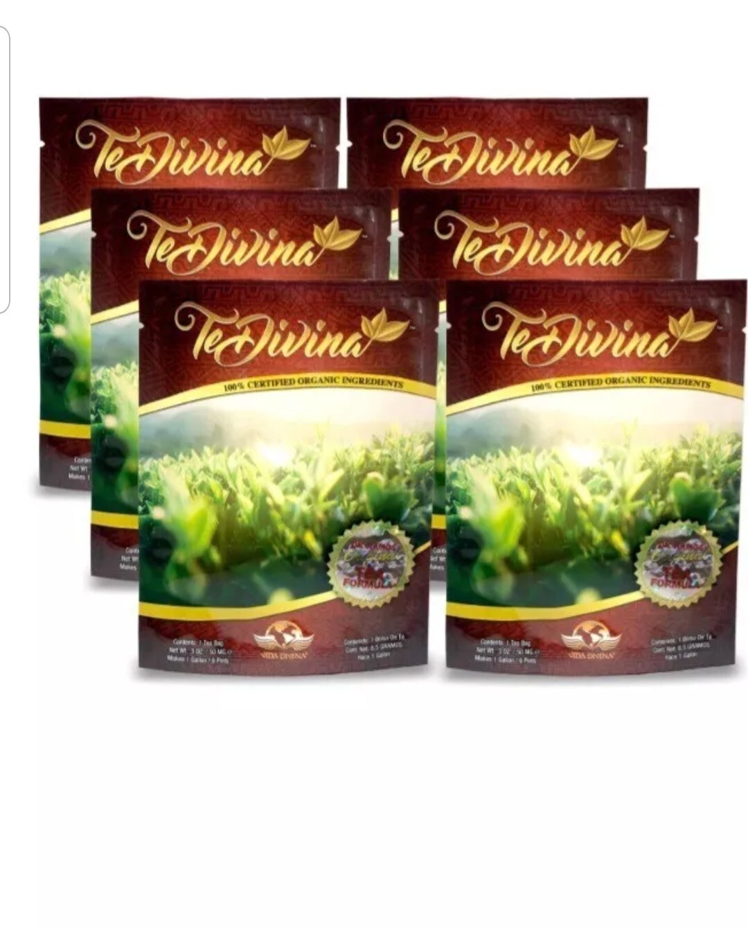 Te Divina Vida Divina, 6 bags Original Detox & Cleansers tea…..100% original