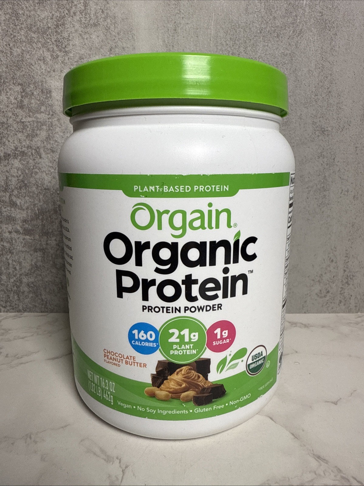 Orgain Organic Vegan Protein Powder, Chocolate Peanut Butter 21g Plant Prote…