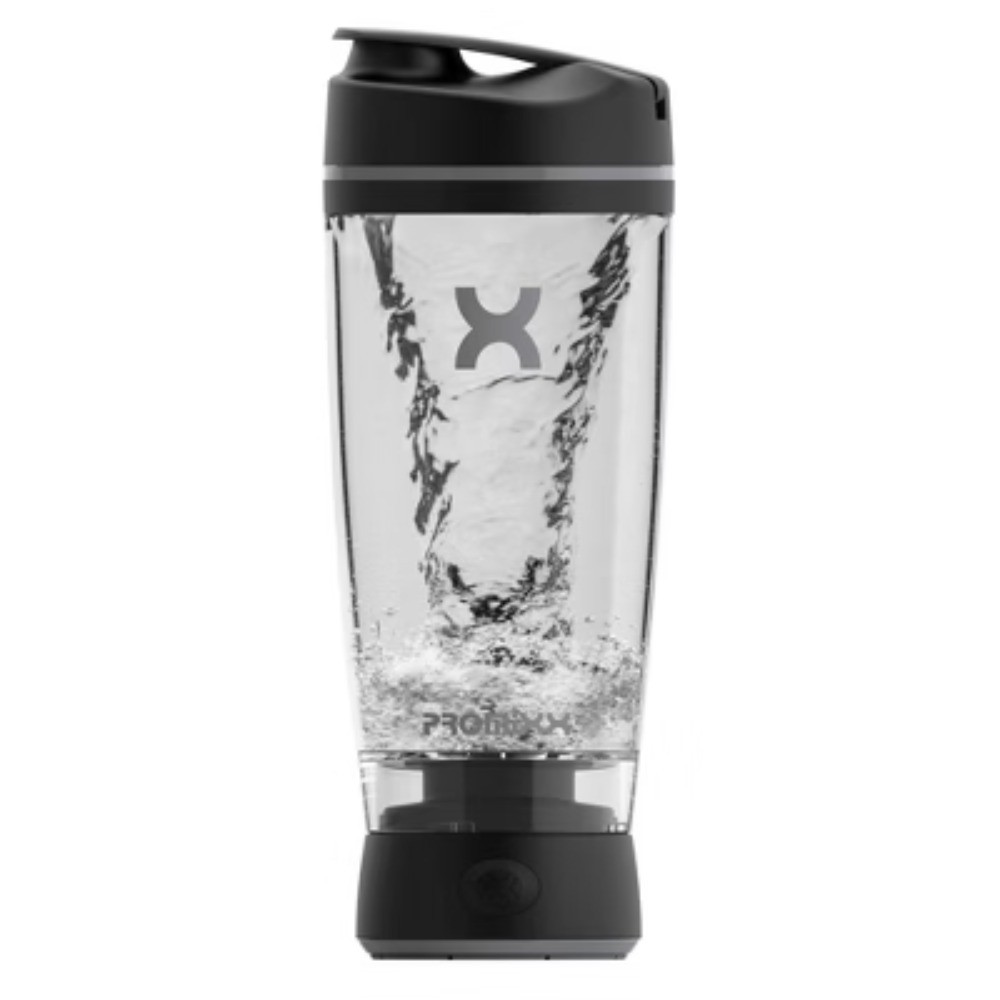 Electric Shaker Bottle – Black/Gray-20oz:BPA-Free, Blends, Includes Blending Cup