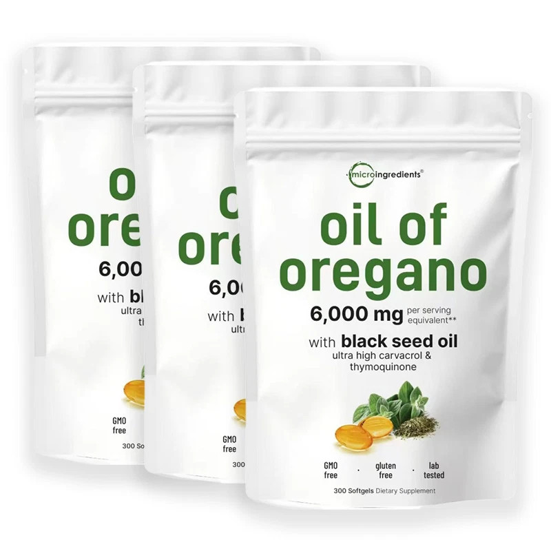 2 in 1 Oil of Oregano & Black Seed Softgels Count with Carvacrol, 40% discount !
