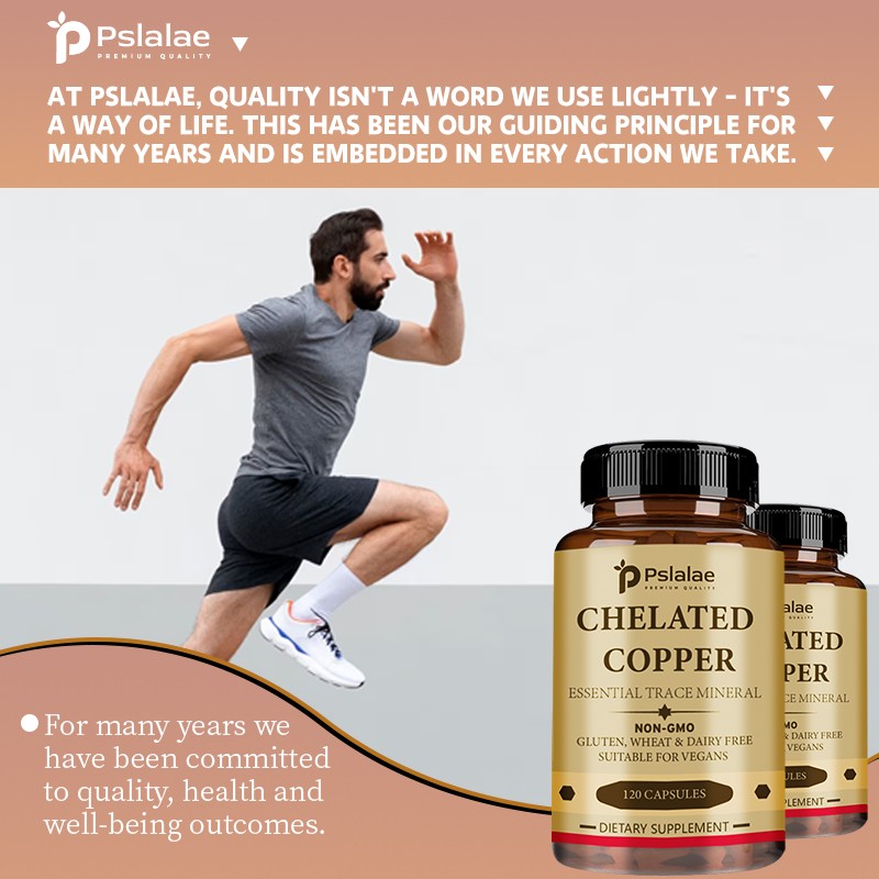 Chelated Copper Capsules – Bone, Skin, Heart Health, Immune and Thyroid Support