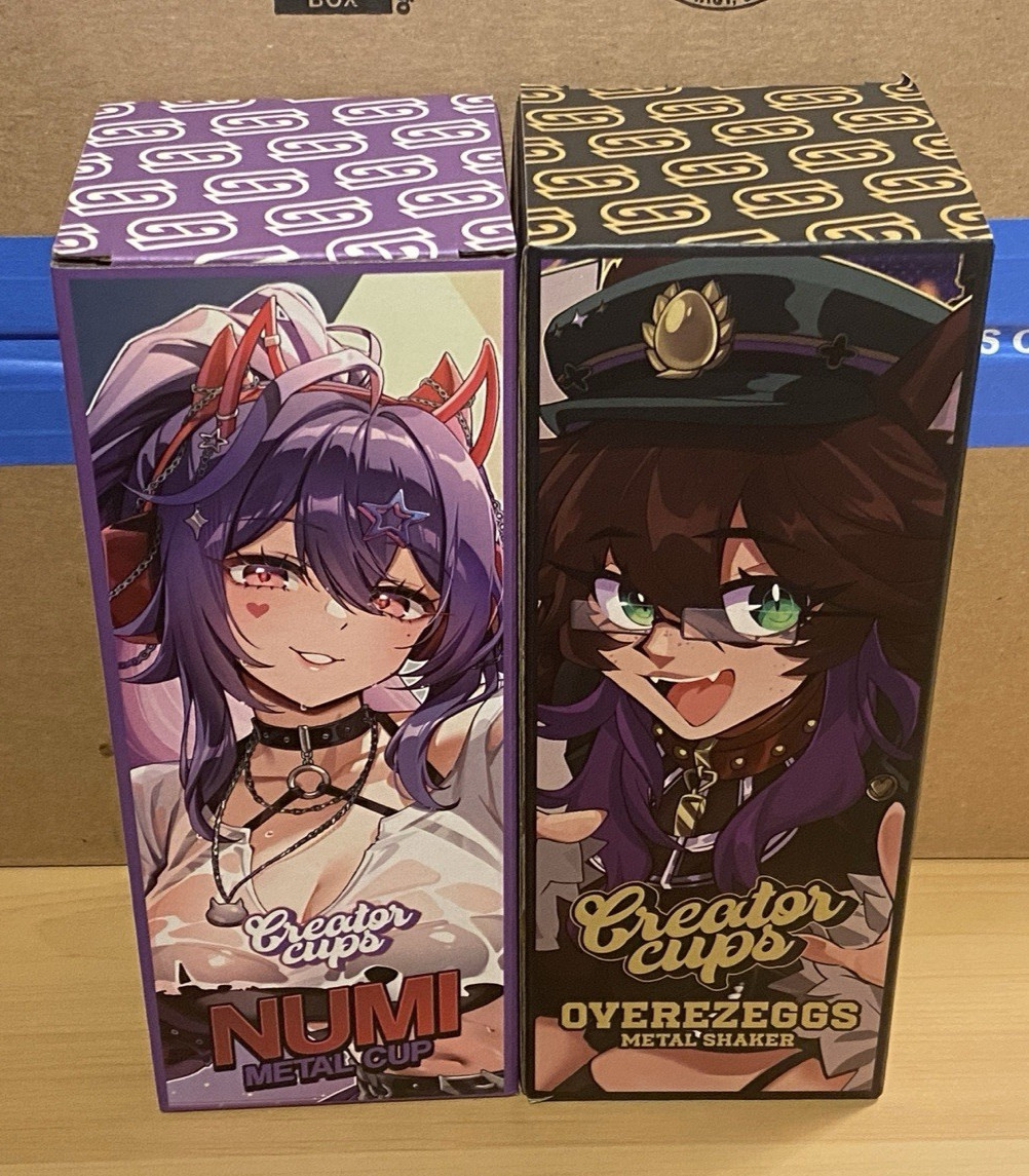 2 Gamersupps GG Creator Cup x OverEzEggs & Numi Metal Shakers NEW SEALED
