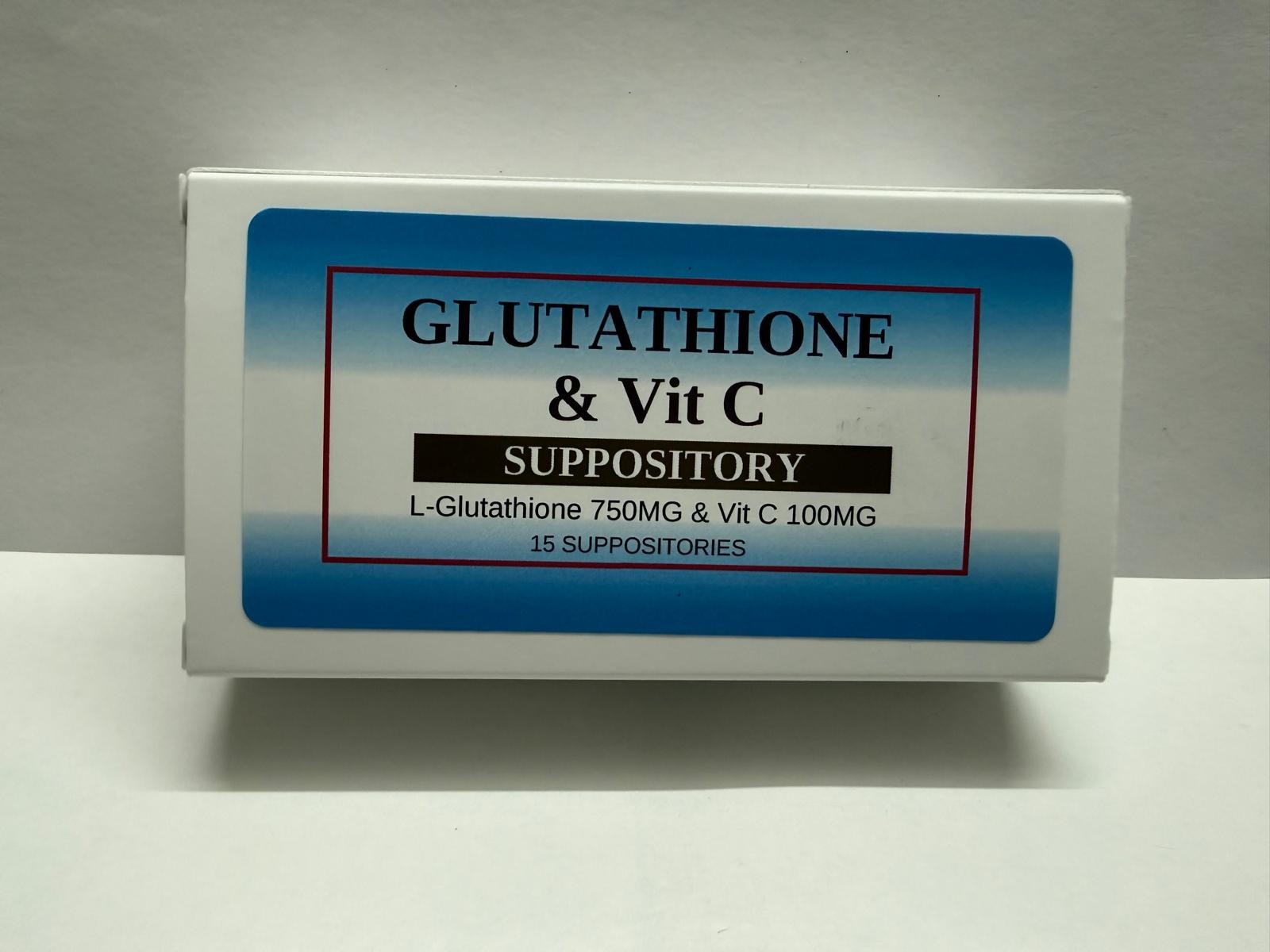 L-Glutathione 750MG & Vit C Suppositories – 15 Count