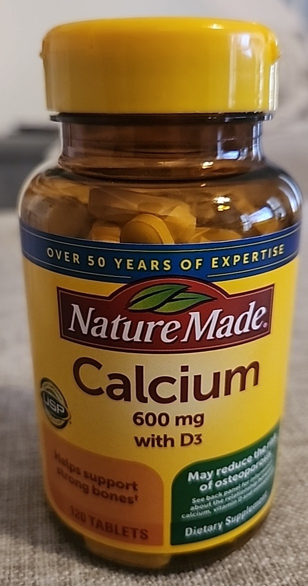 NATURE MADE CALCIUM WITH VITAMIN D3 SUPPLEMENT 600 MG/120 TABLETS