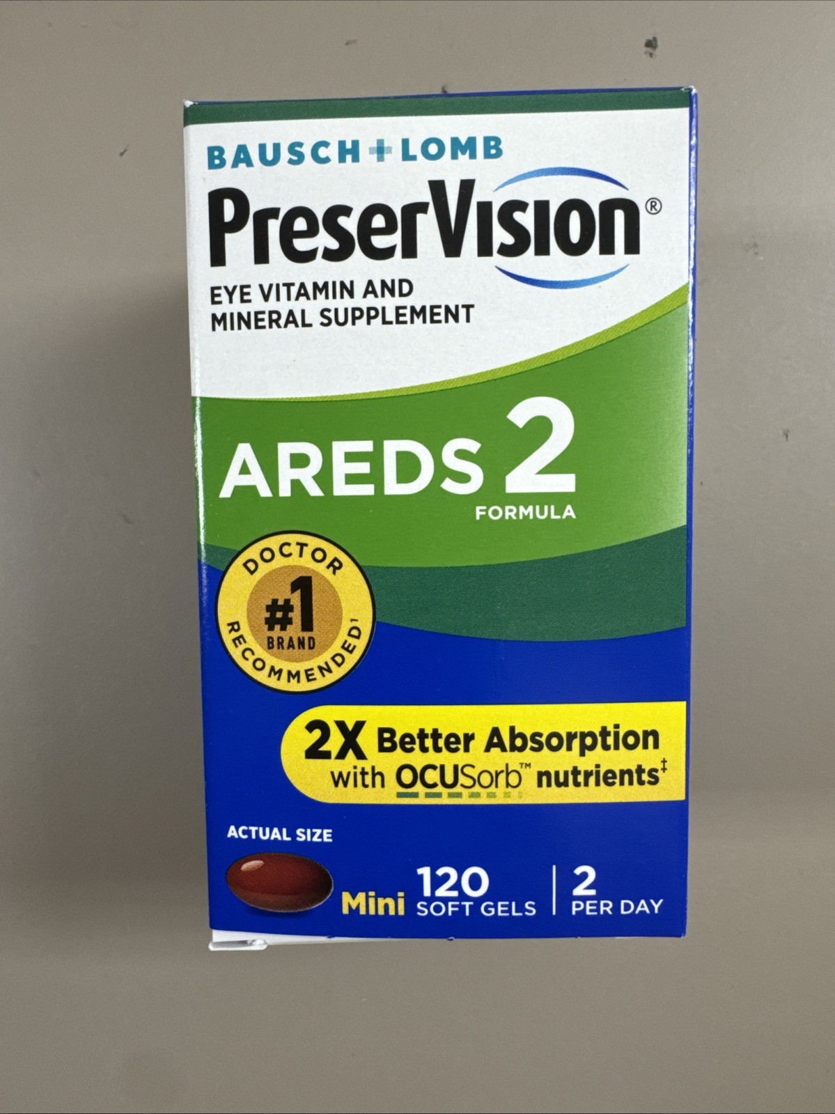 PreserVision Areds 2 Eye Vitamin and Mineral – 120 Softgels Free Shipping !