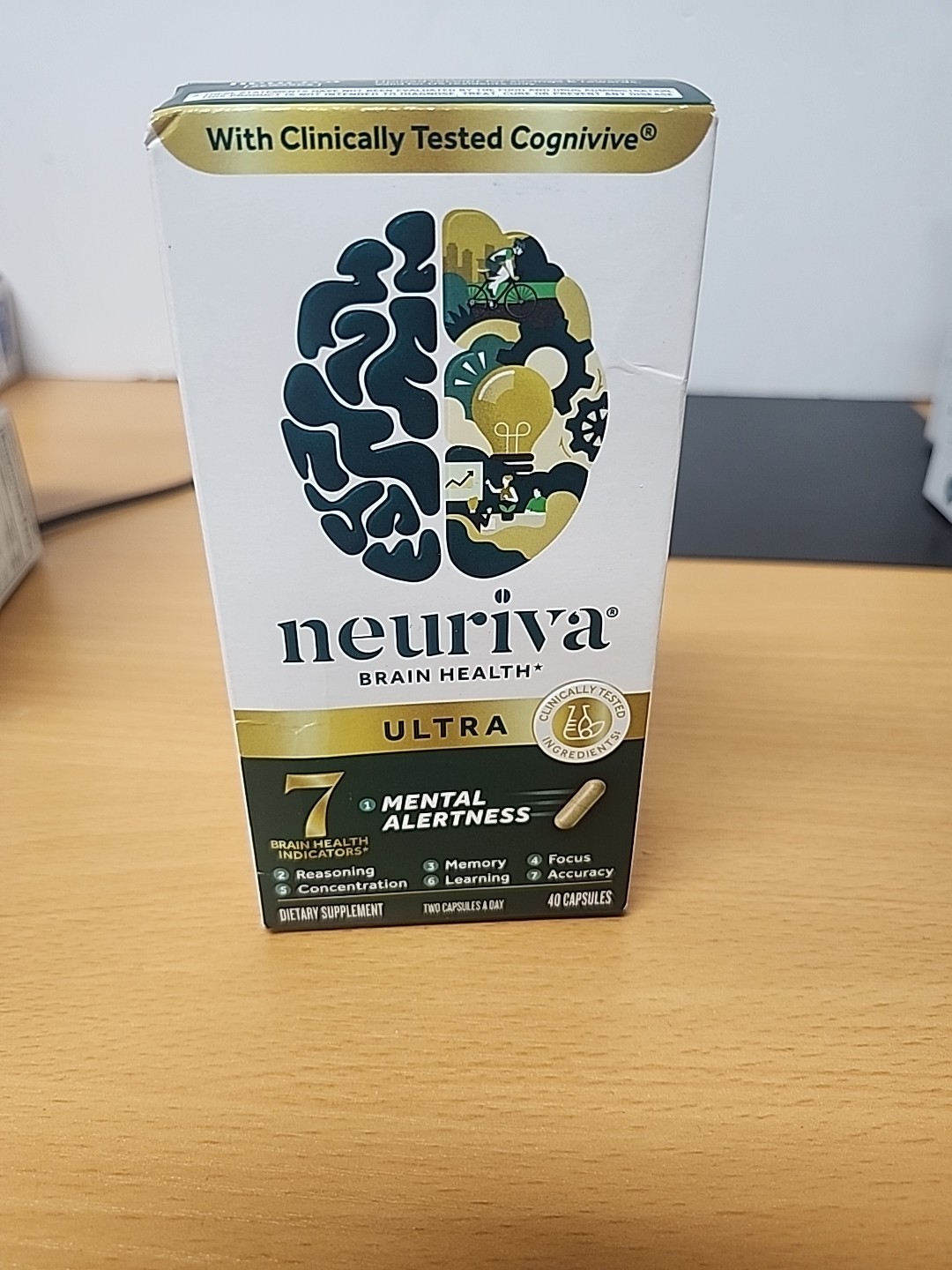 Neuriva Ultra Brain Health Mental Alertness Memory Focus 40 Capsules