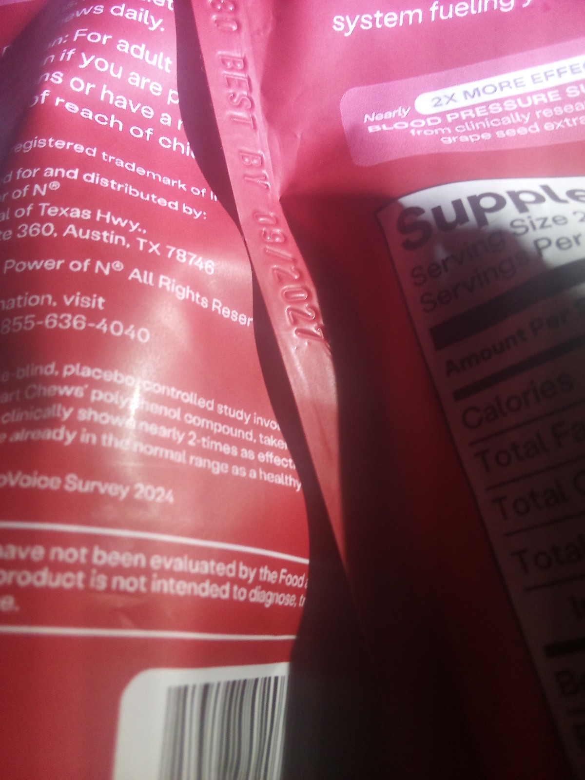 HumanN SuperBeets Heart Chews Pomegranate Berry Flavor 60 Chews X 2 Pack