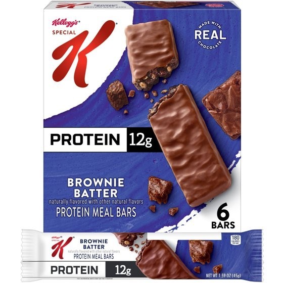 (2 Pack) Special K Brownie Batter Protein Meal Bars 12g Protein 6 Count