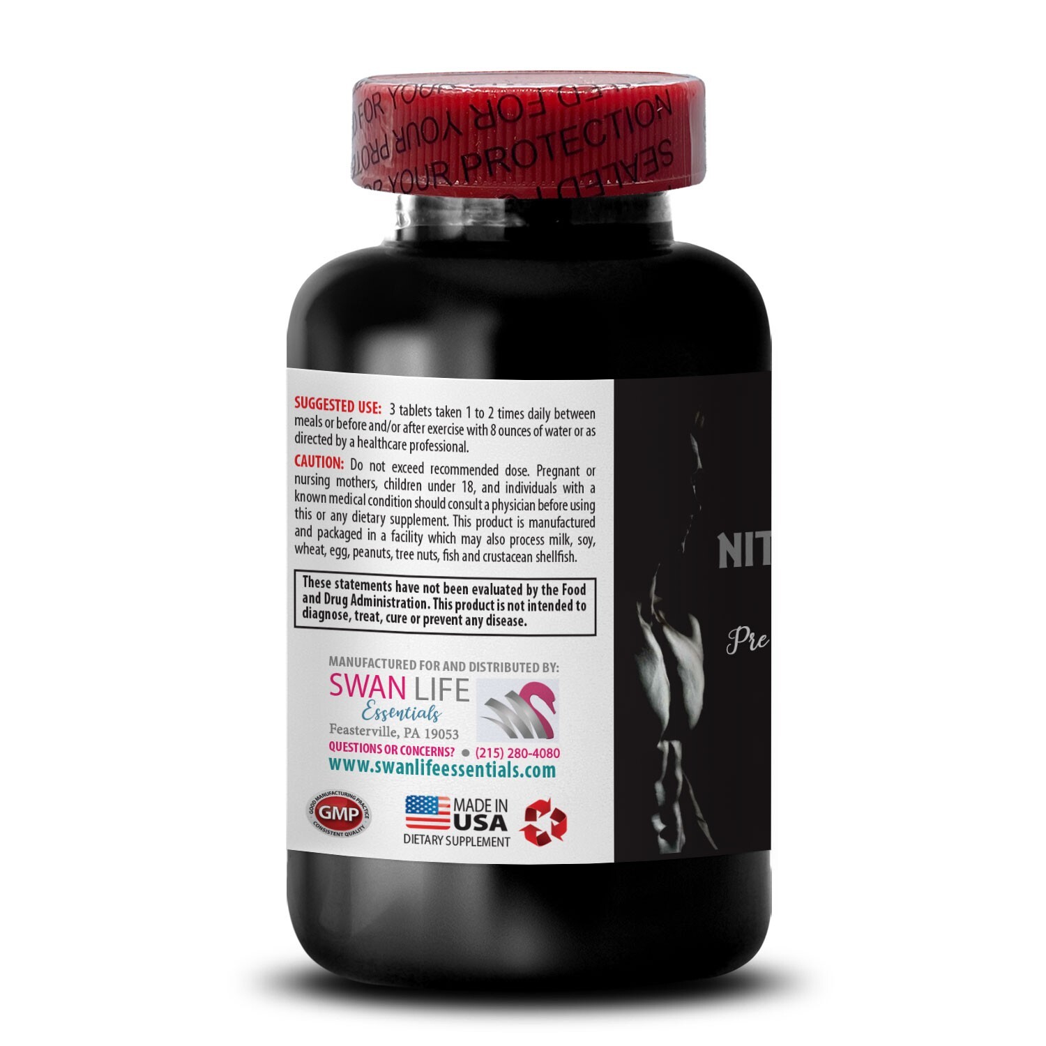Muscle Flow – NITRIC OXIDE BOOSTER – Energy Charge 2 Bottles 120 Tablets