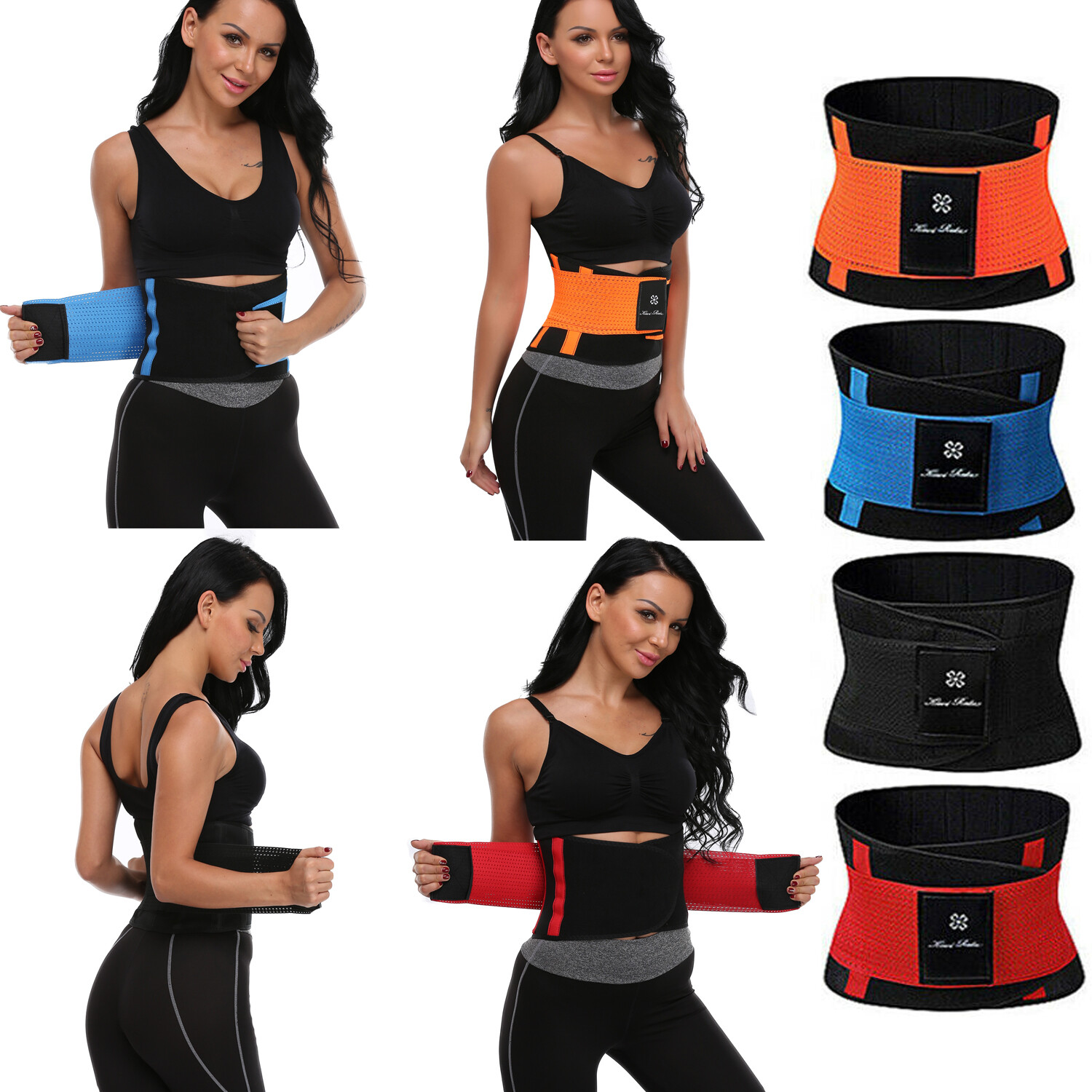 Women Sport Waist Trainer Weight Loss Men Sweat Thermo Wrap Body Shaper Belt Gym