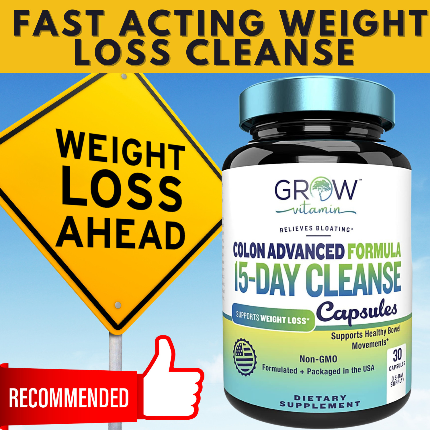 COLON 14 DAY Quick Cleanse Support Detox Weight Loss Increased Energy, NW 2024