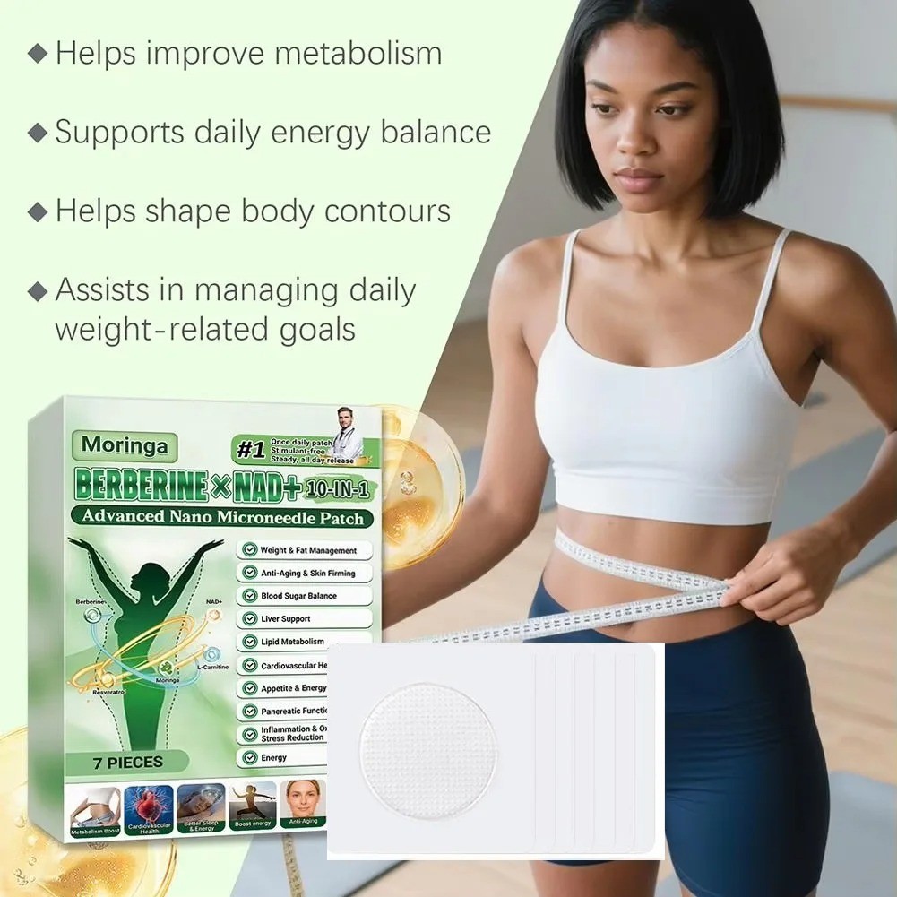 Moringa Berberine 10-in-1 Advanced Nano Microneedle Patch (7pcs/box)