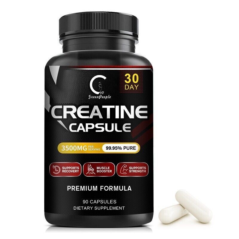 3500mg Creatine Monohydratea Capsules -Support Strength Muscle Booster 90Pcs