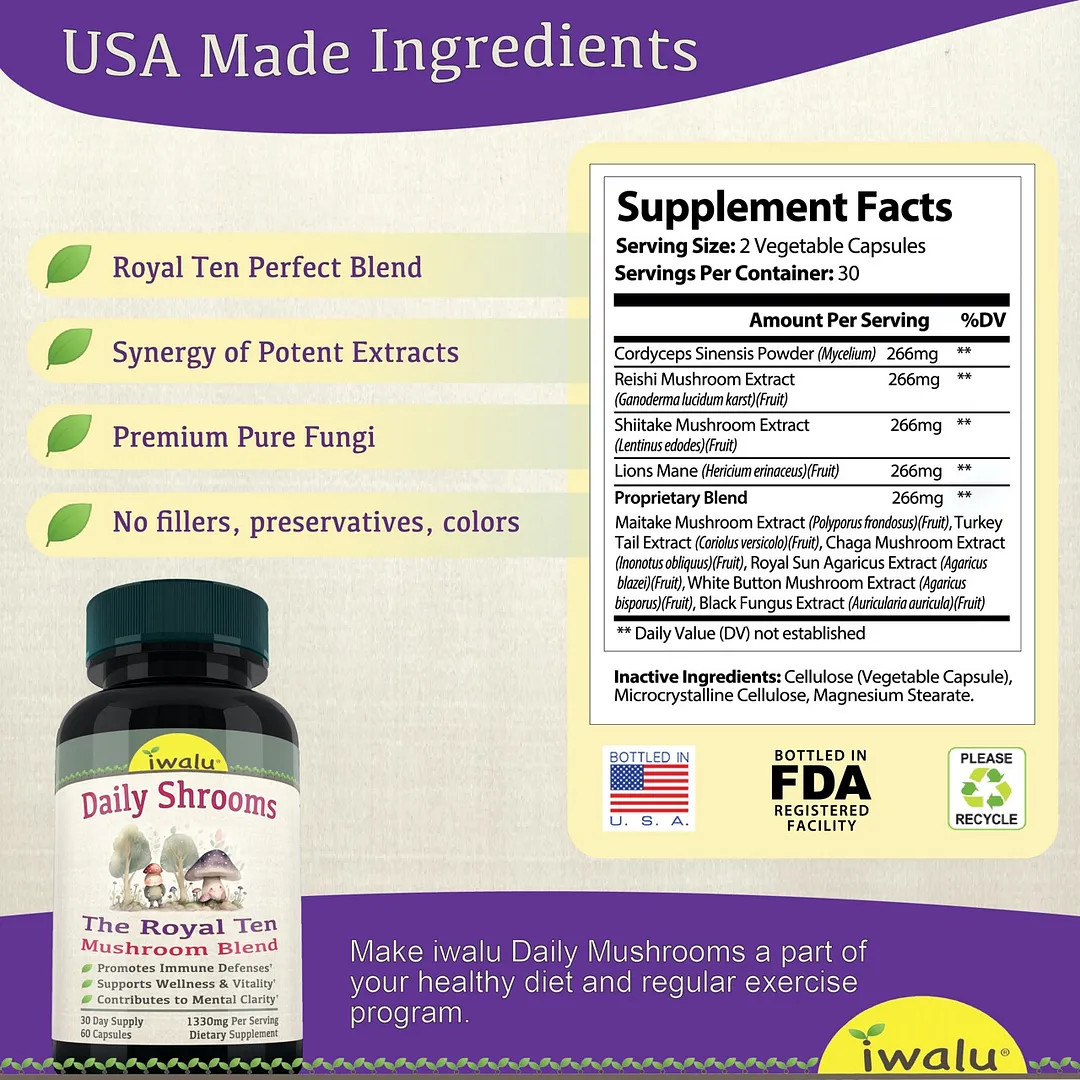Birch Chaga | Best Supplement Capsule Pill Men Women FREE SHIP