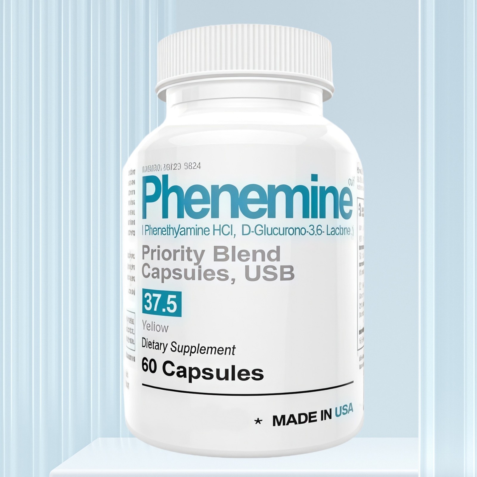 60 Capsules Phen 37.5 Strong Fat Burner Weight Loss Capsules US