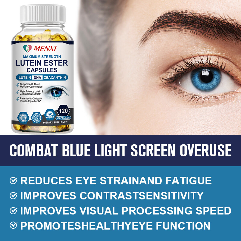 Eye Health Supplement Lutein and Zeaxanthin Support Vision Health, 120 Capsules
