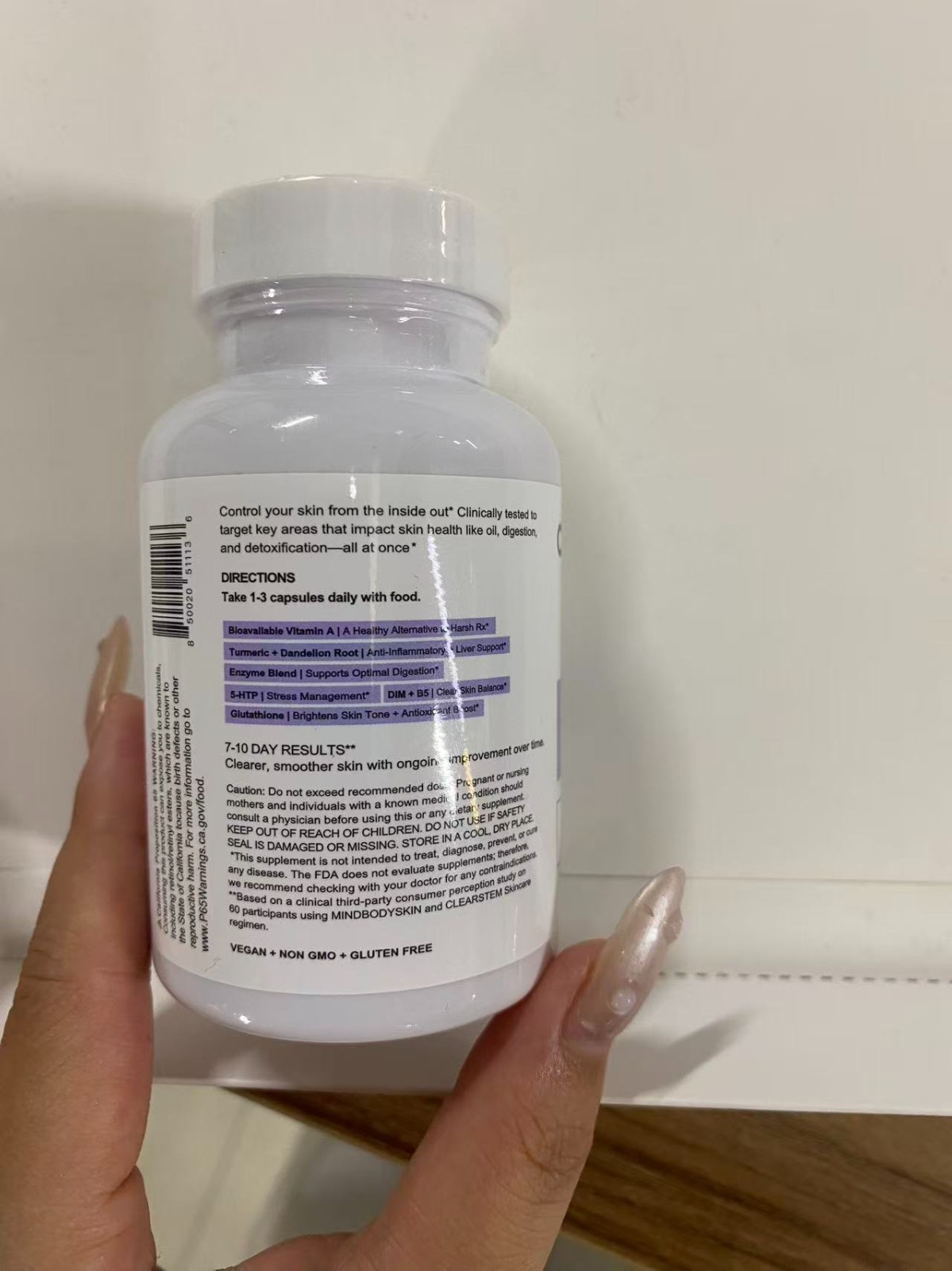 CLEARSTEM MindBodySkin 2 Pack 180 Capsules Acne Supplement Hormonal Skin Care
