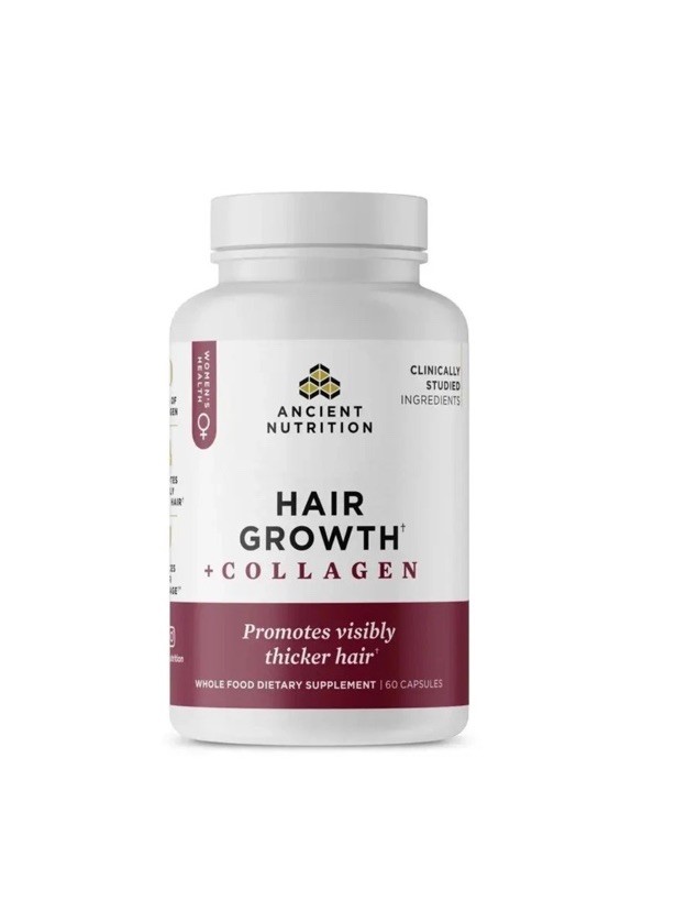 Ancient Nutrition Hair Growth + Collagen, 60 Capsules – Sealed Expires 03/12/27