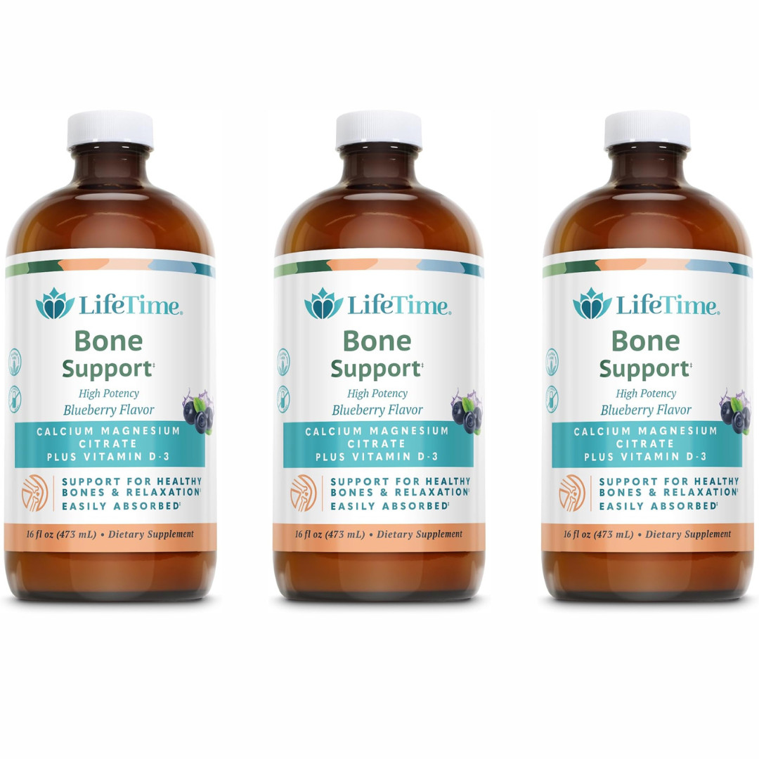 Lifetime Bone Support – High Potency Blueberry 16 fl.oz Different Packs