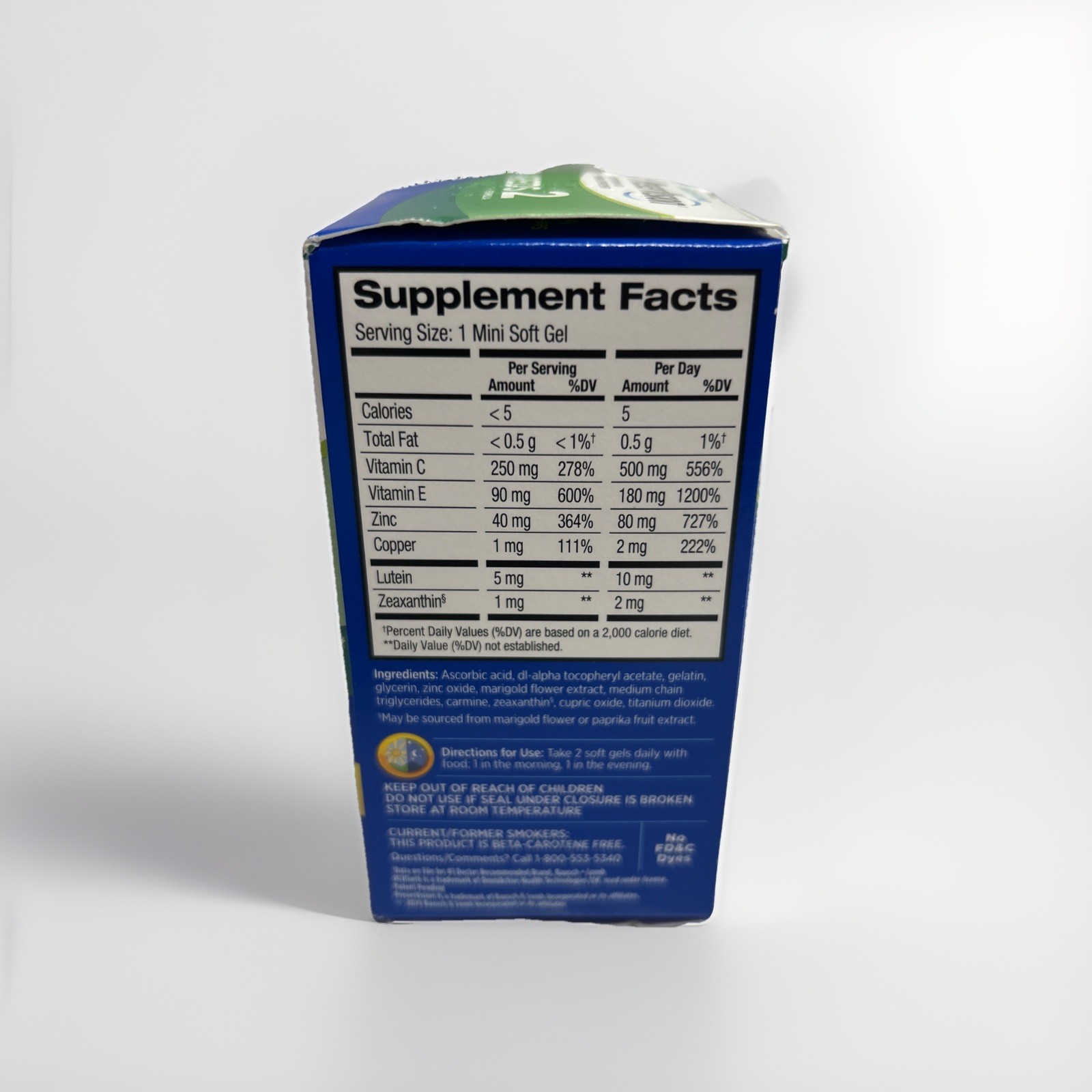 PreserVision AREDS 2 Eye Vitamins, Lutein and Zeaxanthin 60 SG Exp 03/2027